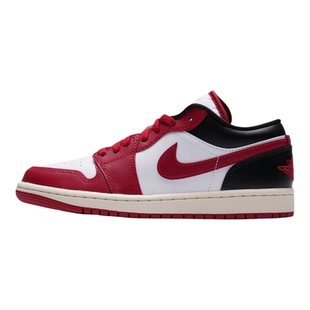 Nike耐克女鞋2026春新年款JORDAN AJ1红白撞色复古板鞋DC0774-160