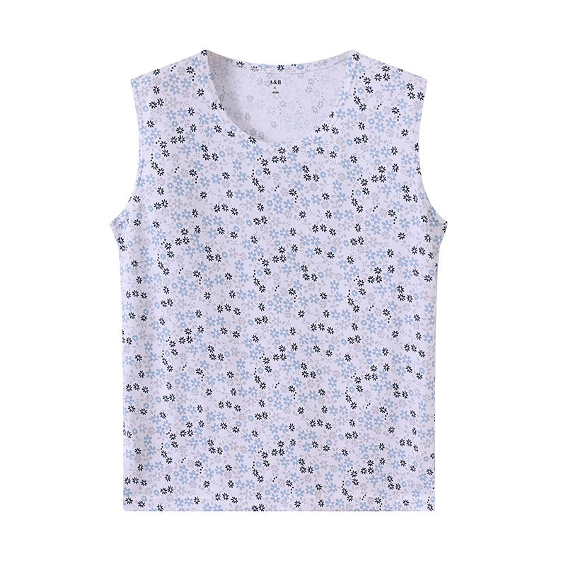 ab中老年家居服纯棉背心棉