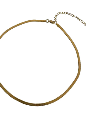 升级版不褪色扁平蛇骨链