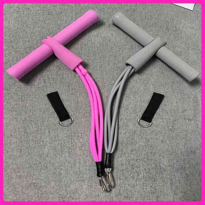专用拉力绳仰卧起坐辅助器减肥配件健身弹力绳拉力器拉绳卷腹神器