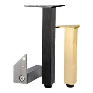 电视柜脚轻奢灰色铝合金茶几腿沙发脚床头柜浴室柜金属家具支撑脚