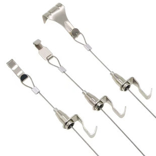 挂画器钢丝绳挂画钩画展画廊挂钩挂画绳挂画轨道挂画线可调节吊钩