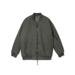 GOKIGA宫崎迦秋冬棉服外套日系简约工装风刺绣空军外套夹克862