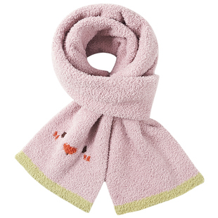 KK树宝宝围巾女童春秋季2025新款儿童围脖男童冬外出针织防风护颈