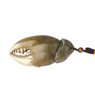 铜师傅《手中有钱》客厅桌面铜摆件装饰品 螃蟹钳手把件 新年礼物