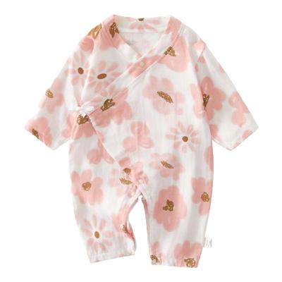小聪熊婴儿衣服夏季长袖连体衣