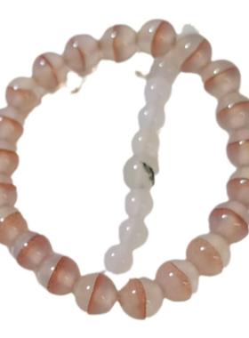 哈密石韵轩纯天然一线天玛瑙手串