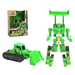买奇酷咖宝车神推土丹比挖机杜卡之重工战队男孩变形玩具机器人