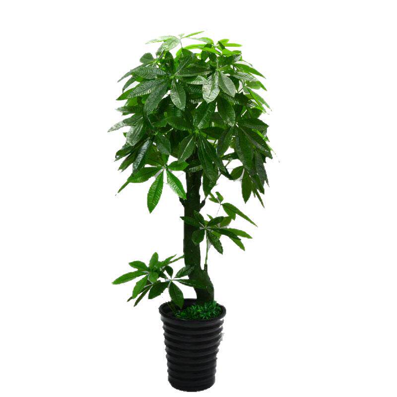 仿真发财树盆景环保人造植物落地家庭商场布景花卉塑料装饰招财树