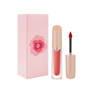 【自营】【礼盒】阿玛尼裸管水唇釉礼盒#15唇边玫瑰 滋润口红送礼
