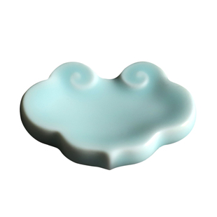 山水一间景德镇陶瓷青釉吉祥如意筷托摆件置物架茶针托插到配件