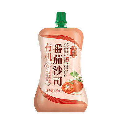 海天四季亭有机番茄酱120g/袋新疆沙司0色素家用薯条炸鸡蘸酱小样