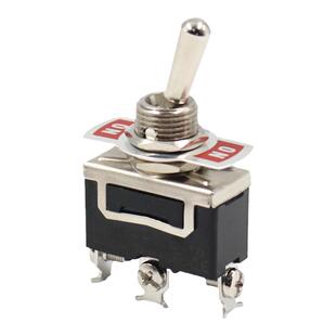 CNTD昌得C512B单极15A双投双掷拨动摇头钮子开关3脚2档防水帽摇臂