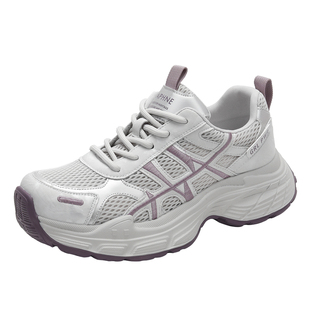 达芙妮厚底老爹鞋女款2026新款春夏透气运动跑步休闲鞋百搭增高鞋