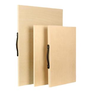 画板美术生专用4K素描画板画架套装8k实心空心绘画板手提便携画画板2K四八半开儿童绘图板水粉a3木质防水板子