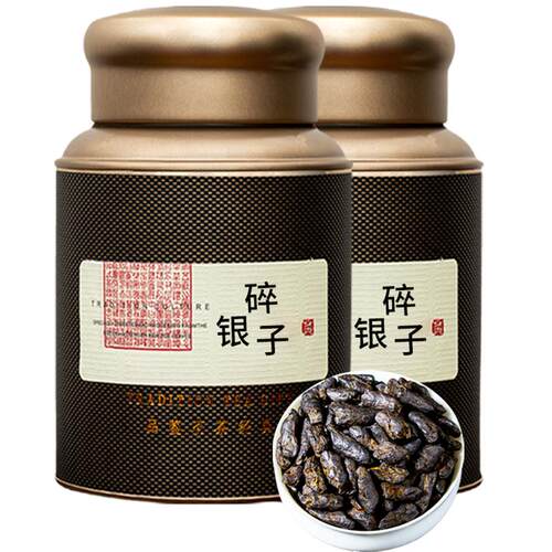 云南普洱茶碎银子糯米香普洱熟茶散茶古树茶化石10年陈老茶头罐装
