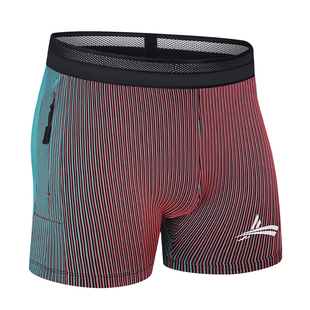 沃兰迪螺纹智旋紧身短裤压缩田径健身运动跑步三分裤马拉松训练