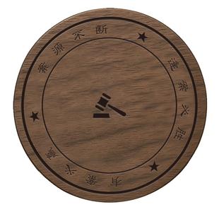 创意法律人咖啡杯垫木茶托周边文创礼物律师法官法学考试赠品定制