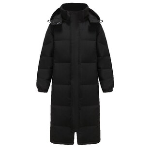 大码羽绒服男款冬季加厚商务中长款大衣加肥加大潮胖子宽松防寒服