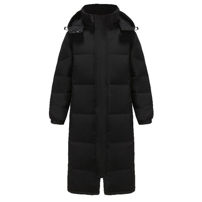 大码羽绒服男款冬季加厚中长款