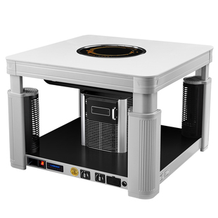 仕太天然气取暖桌气电两用电暖桌燃气烤火炉子正方形家用取暖器