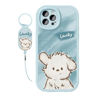 适用iphone16promax手机壳新款苹果17保护套ip13全包12mini硅胶防摔xs/xr磨砂7/8plus女款6s软外壳se卡通小狗