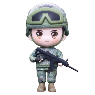 曾小萌的兵小萌迷彩手办军人公仔兵哥哥军恋纪念品退伍礼物送战友