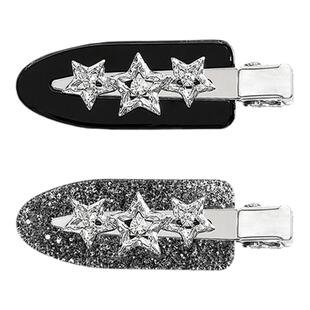 日常外戴星星发夹女独特漂亮鸭嘴夹高级感洋气时尚可爱侧边夹发饰