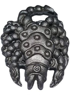 易始男女通用天铁莲师铁蝎吊坠