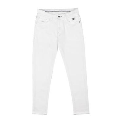 雷迪波尔小白牛牛仔裤刺绣