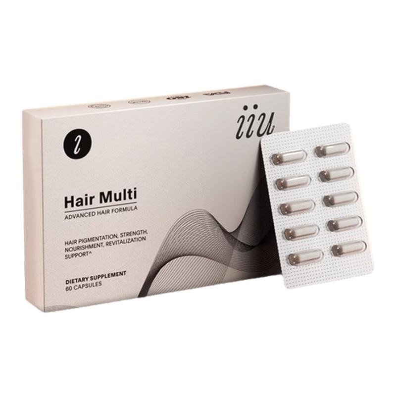 【诺奖升级】美国IIU乌丝发胶囊 何首乌生物素头发管理男女通用