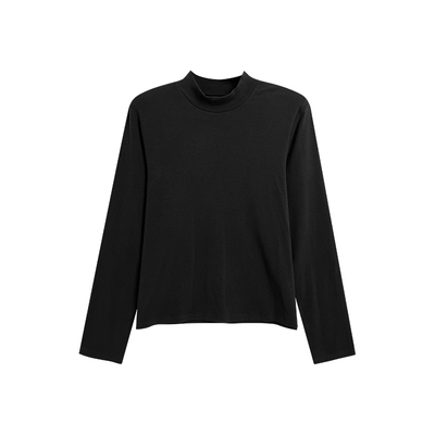 NAZ那子大码秋冬天丝羊毛半高领显瘦针织衫胖mm长袖时尚打底衫女