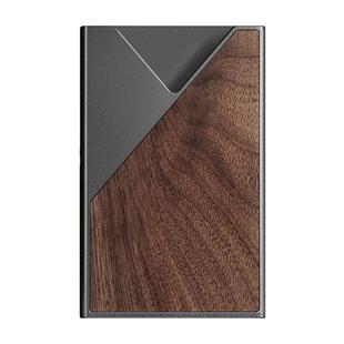 blackoner实木名片夹男士女士金属商务名片盒便携礼品定制刻字