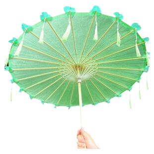 防雨防晒西湖绿油纸伞装饰雨伞汉服古风伞国风拍照男女杭州西湖伞