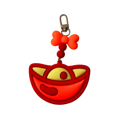 CLICHE新年大吉福狮硅胶手机挂饰