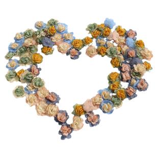 仿真迷你纱花 假花diy手工材料服装头饰发饰配件草帽花装饰环保花