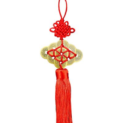 梅花九帝钱五帝钱十帝钱安宅招财铜钱五帝葫芦门对门挂件装饰品