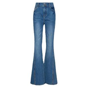 H·GENTEEL荷高新款秋装高腰显瘦下开衩喇叭牛仔裤GUE310535