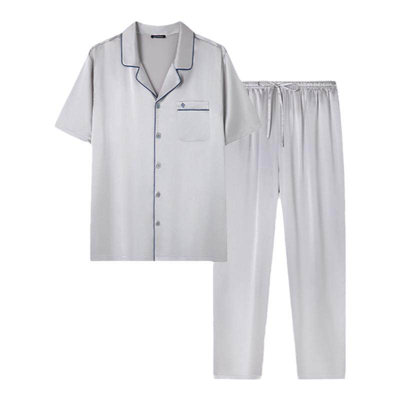舒雅铂雅男士桑蚕丝家居服套装