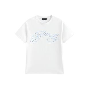 Ed Hardy埃德哈迪夏季流行新款男士白色针织修身正肩轻薄短袖T恤