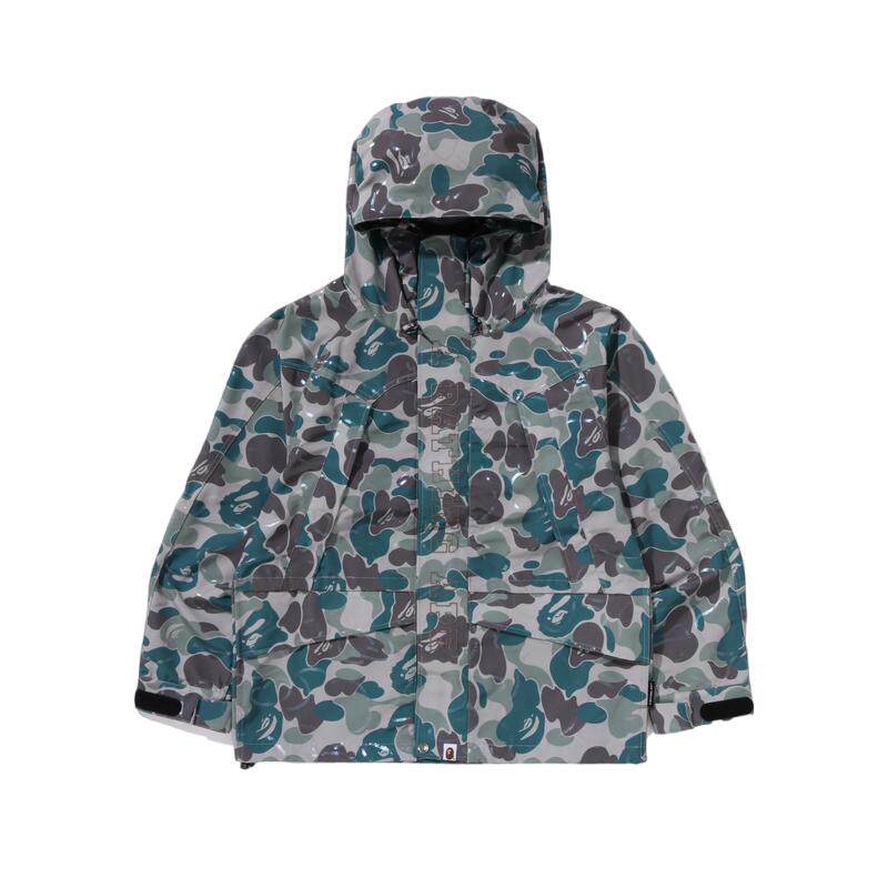 迷彩图案连帽夹克外套BAPE