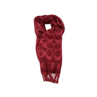 【自营】COACH蔻驰冬季围巾Scarf图案羊毛羊绒披肩丝巾奢侈女生
