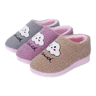 新款女士冬天棉拖鞋全包跟室内月子加绒加厚防寒保暖居家舒适棉鞋