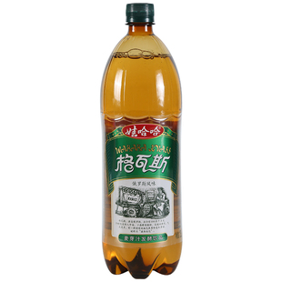 娃哈哈格瓦斯麦芽汁发酵饮品1.25L*6瓶530ml大瓶年货饮料