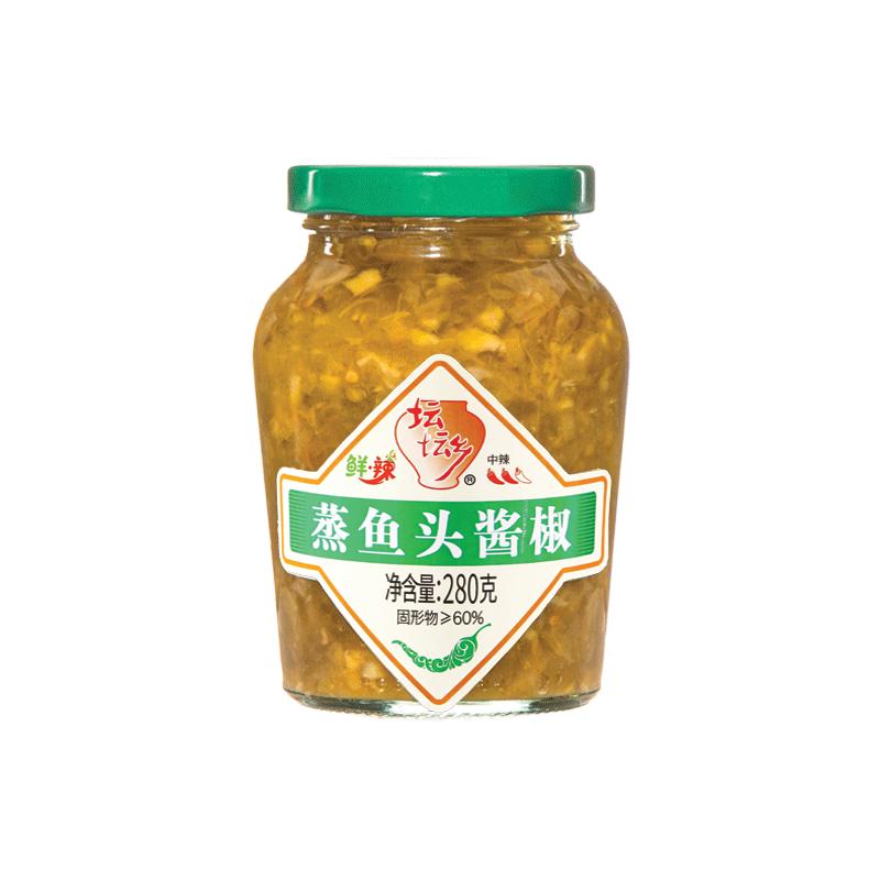 坛坛乡蒸鱼头酱椒280g瓶装开辣椒酱