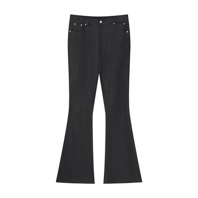 RTVG长裤喇叭裤潮流微喇蜡裤