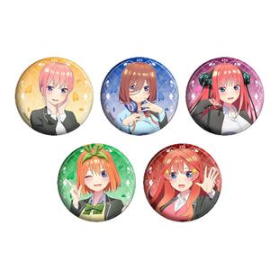 正版五等分的花嫁新娘校服系列双闪吧唧徽章一花二乃三玖四叶五月