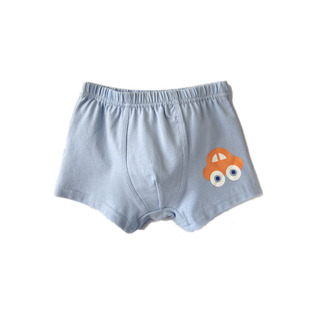 斑比男童平角内裤纯棉a类短裤女童中大童莫代尔儿童三角内裤女孩