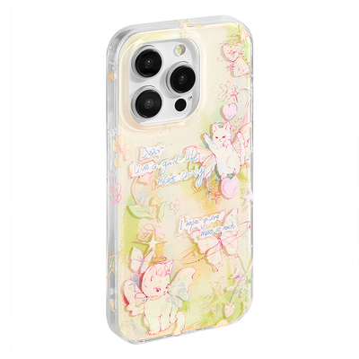 壳试验花园小猫适用iPhone手机壳