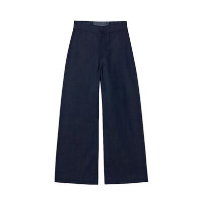 商场同款蓝标女士宽松阔腿牛仔裤